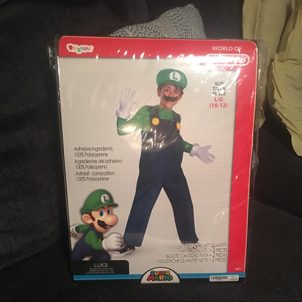 Super Mario Luigi Halloween costume